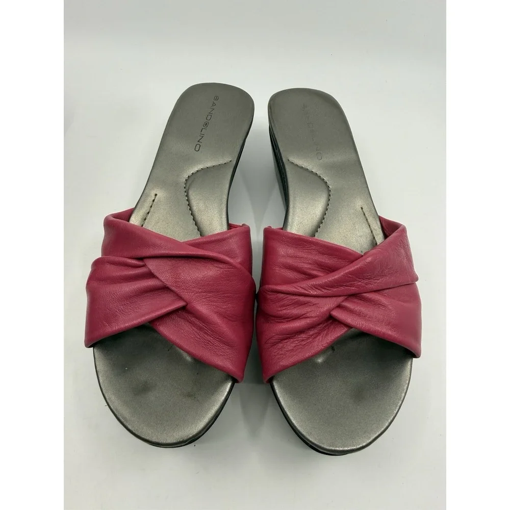 Bandolino Women's Bdyeva Pink Sandal Heels Size 8.5 M With Box